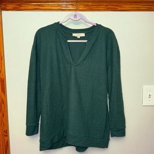 Loft Long Sleeve Waffle Shirt